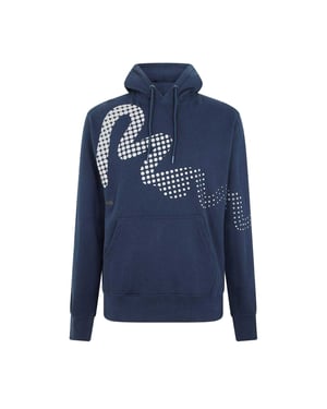 Money Herenhoodie met stippen en reflecterende details, normale pasvorm (Marine)