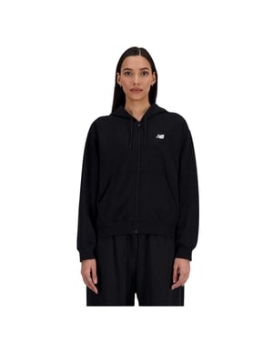 New Balance Dames/Dames Full Zip Hoodie (Zwart)