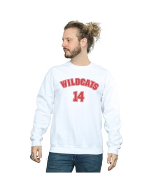 Disney Heren High School Musical The Musical Wildcats 14 Sweatshirt (Wit)
