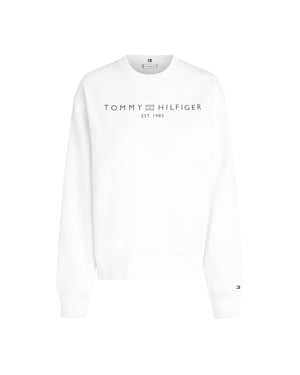 Tommy Hilfiger Dames/Dames Katoenmix Regular Sweatshirt (Optisch Wit)