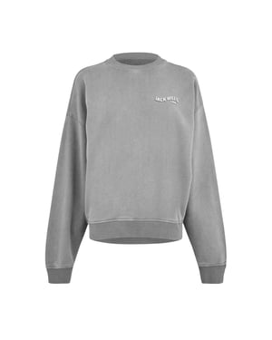 Jack Wills Dames/Dames Sweatshirt met gewassen ronde hals (Gewassen grijs)