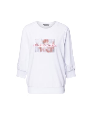 Armani Exchange Dam 3/4 Ärmsa Sweatshirt (Vit)