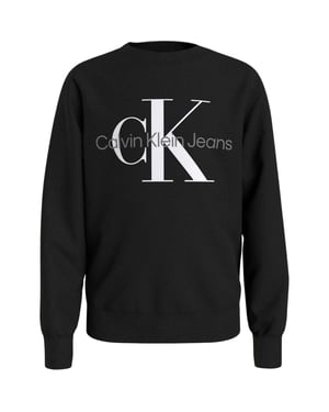 Calvin Klein Sweatshirt met kinderlogo (Zwart)