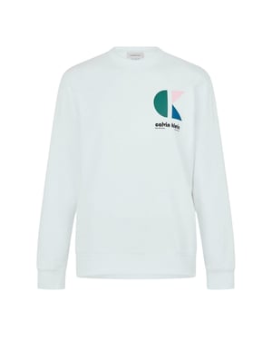 Calvin Klein Heren Bauhaus Sweatshirt (Helder wit)