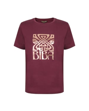 Biba Dames/Dames Logo T-Shirt (Afb.)