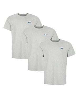 3 Pack Nike Sportswear Men's Club T Shirt - Grey