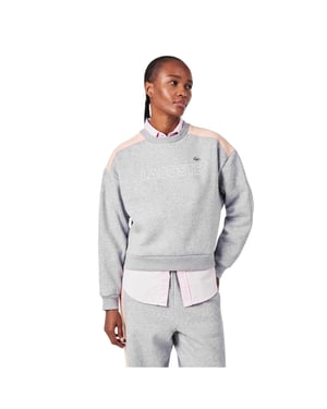 Lacoste Dames/Dames Relaxed Fit Sweatshirt (Zilver)