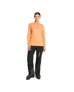 Ziener Dames/Dames Jenita Half Zip Raglan Sweatshirt (Oranje)