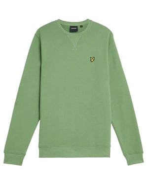 Lyle & Scott Heren Sweatshirt met Geborduurd Logo (Rookgroen)