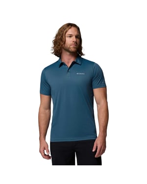 Columbia Herenpolo met korte mouwen (Blauw)