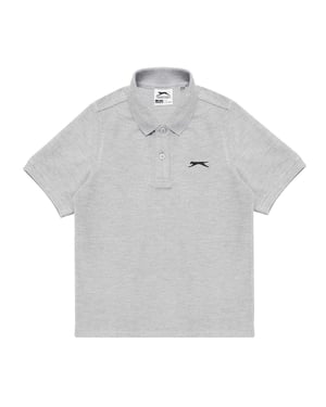 Slazenger Effen Poloshirt van Polycotton voor Jongens (Grijze Mergel)