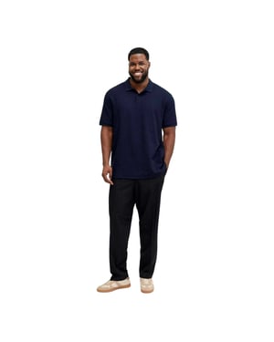 Jack And Jones Heren Austin Poloshirt met Korte Mouwen (Navy Blazer)