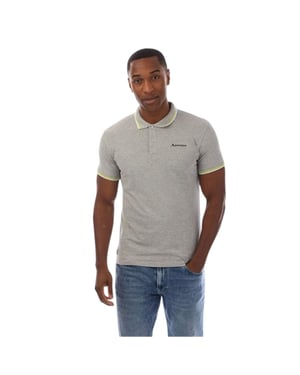 Aquascutum Heren Slim Korte Mouwen Polo Shirt (Grijs)