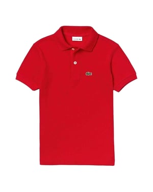 Lacoste Jongens Piqué Poloshirt (Rood)