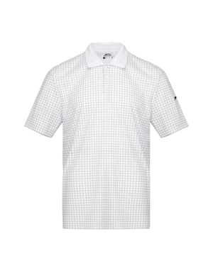 Slazenger Heren Geruit Golf Poloshirt (Wit)