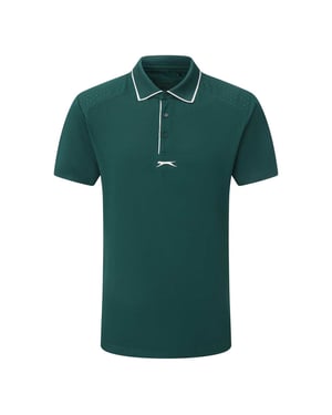 Slazenger Heren Performance Regelmatig Poloshirt met Korte Mouwen (Groen)