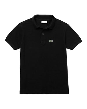 Lacoste Jongens Piqué Poloshirt (Zwart)