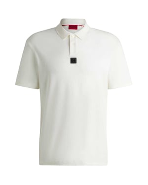 Hugo Mannen Deabono Logo Polo Shirt (Natuurlijk)