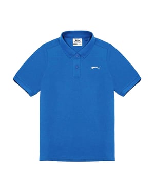 Slazenger Effen Poloshirt van Polycotton voor Jongens (Koningsblauw)