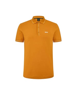 Boss Heren Paule Poloshirt (Donkergeel)
