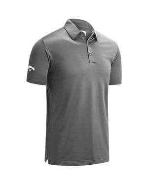 Callaway Mens Swing Tech Solid Colour Polo Shirt (Grey)