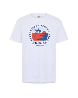 Hurley Heren Strand T-Shirt (Wit)