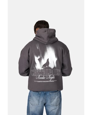Crystal Paris Oversized hoodie Wolf