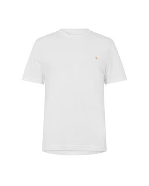 Farah Heren Harrow Korte Mouwen T-Shirt (Wit)