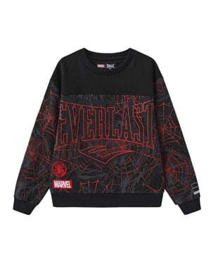 Everlast Spider-Man-sweatshirt van katoen voor jongens (Zwart)