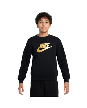 Nike Sweatshirt met gouden logo voor kinderen (Zwart)