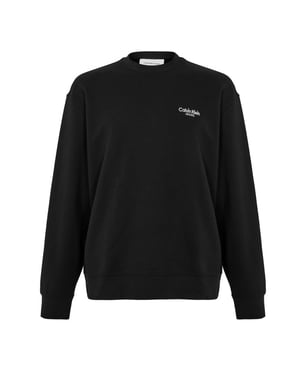 Calvin Klein Heren Crew Neck Regular Sweatshirt (Zwart)