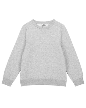 Slazenger Fleece-sweater met logo voor jongens (Grijze Mergel)