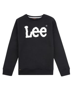 Lee Jongens Jeans Wobbly Crew Neck Sweatshirt (Zwarte Print)