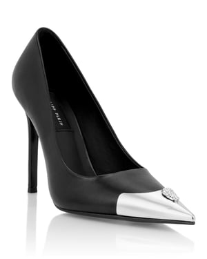 Nappa Decollete Hi-Heels Pump H105 Skull Toe