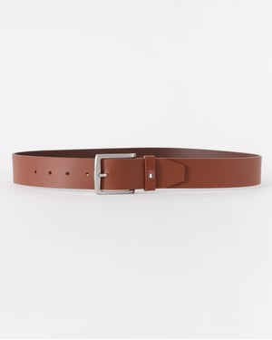 Logo Detail Belt in Brown