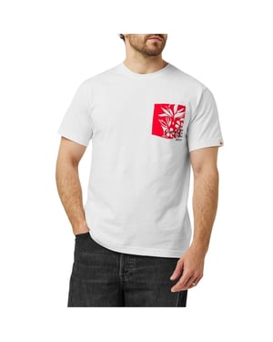 Replay Heren Hawaiian Normaal T-Shirt (Wit)