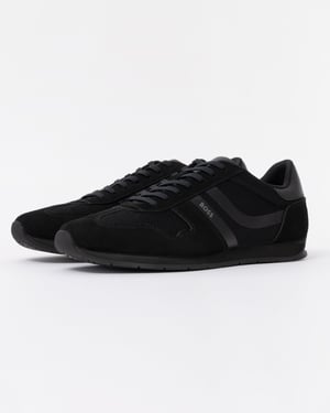Logo Detail Trainers in Black
