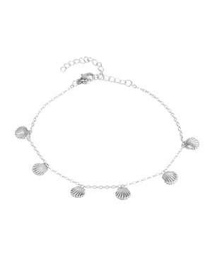 Waterproof Stainless Steel Multi Shell Anklet