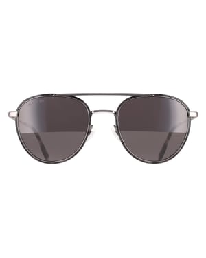 Lacoste Oval Mens Gunmetal Solid Grey Smoke L258S