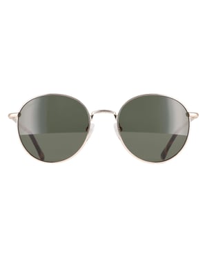 Calvin Klein Round Unisex Gold Dark Green CK21127S