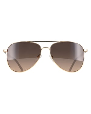 Calvin Klein Aviator Unisex Shiny Gold Grey Gradient CK21306S
