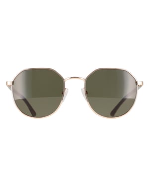 Calvin Klein Round Mens Gold Solid Green CK22103S