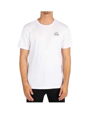 Kappa Heren Normaal T-Shirt (Wit)