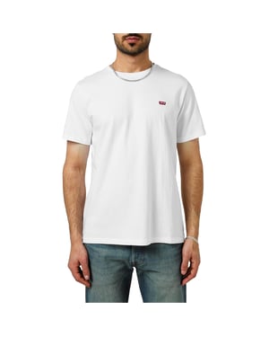 Levis Heren Origineel Batwing Logo T-Shirt (Wit)