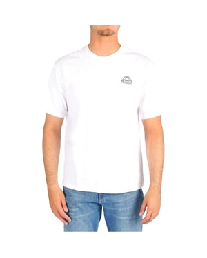 Kappa Katoenen heren-T-shirt (Wit)