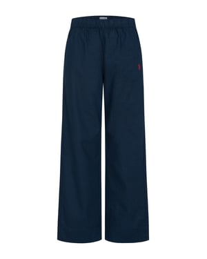 U.S. Polo Assn. dames linnenmix broek met elastische tailleband