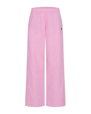 U.S. Polo Assn. dames linnenmix broek met elastische tailleband