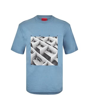 Hugo Dodger-T-shirt met print voor heren (Blauw)
