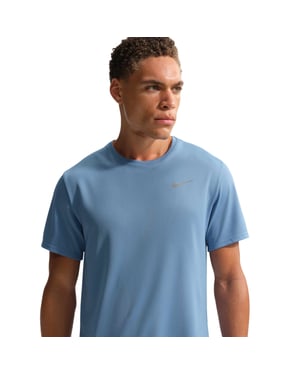 Nike T-shirt för män med Miler-motiv och Swoosh samt reflekterande detaljer (Blå)