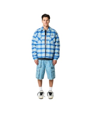 Represent Polyester overhemd met structuur voor heren (Elektrisch Blauw)